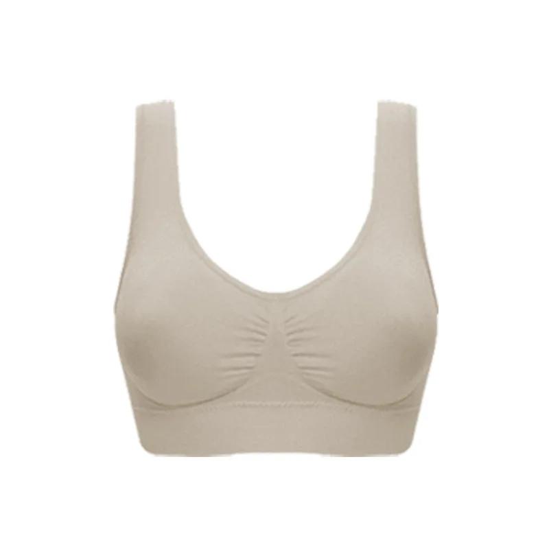 Women Push Up Breast Bra Big Size Backless Bras Plus Size Wireless Brassiere Breathable Seamless Lingerie Yoga Sports Bra Vest