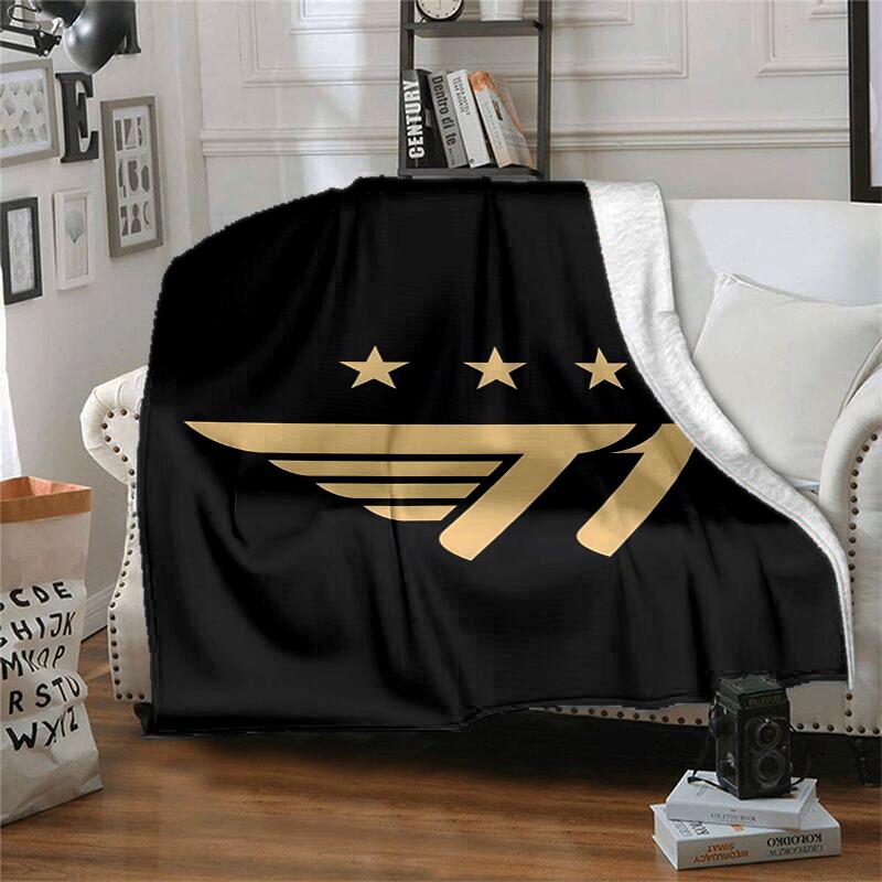 T1 Flannel Blanket Soft All-Season Throw, Design for Camping, Car Travel, Hiking Sofa, Bed, Office Perfect Gift for Parties