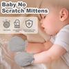 Pro Goleem Muslin Baby Mittens for Newborn, 100% Cotton No Scratch Soft Breathable Gloves for Boys and Girls 0-6 Months