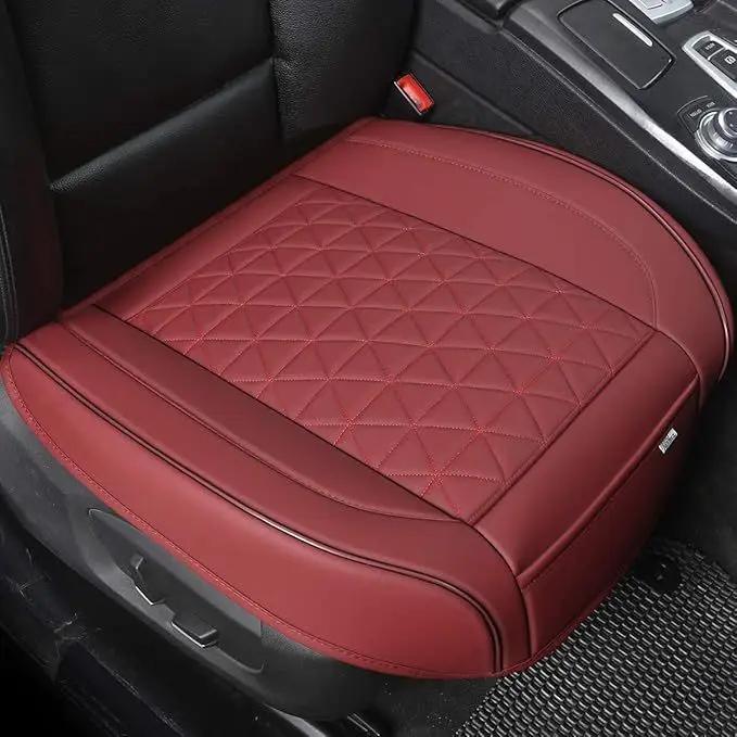 New Front Car Seat Cover PU Leather Cars Seat Cushion Automobiles Seat Protector Universal Car Chair Pad Mat Auto Accessories