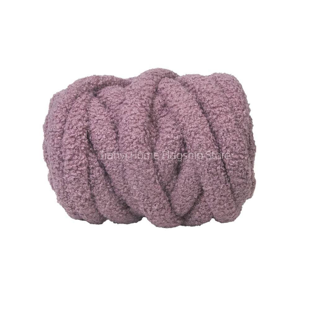 500g Teddy Roll Dickes Garn Dickes Kern Baumwollwolle Schlauchgarn DIY Decke Kissen Sperriges Arm Garn Handarbeit Stricken Garn Spinnen