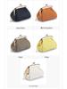 Women's Mini Cowhide Leather Clasp Coin Purse