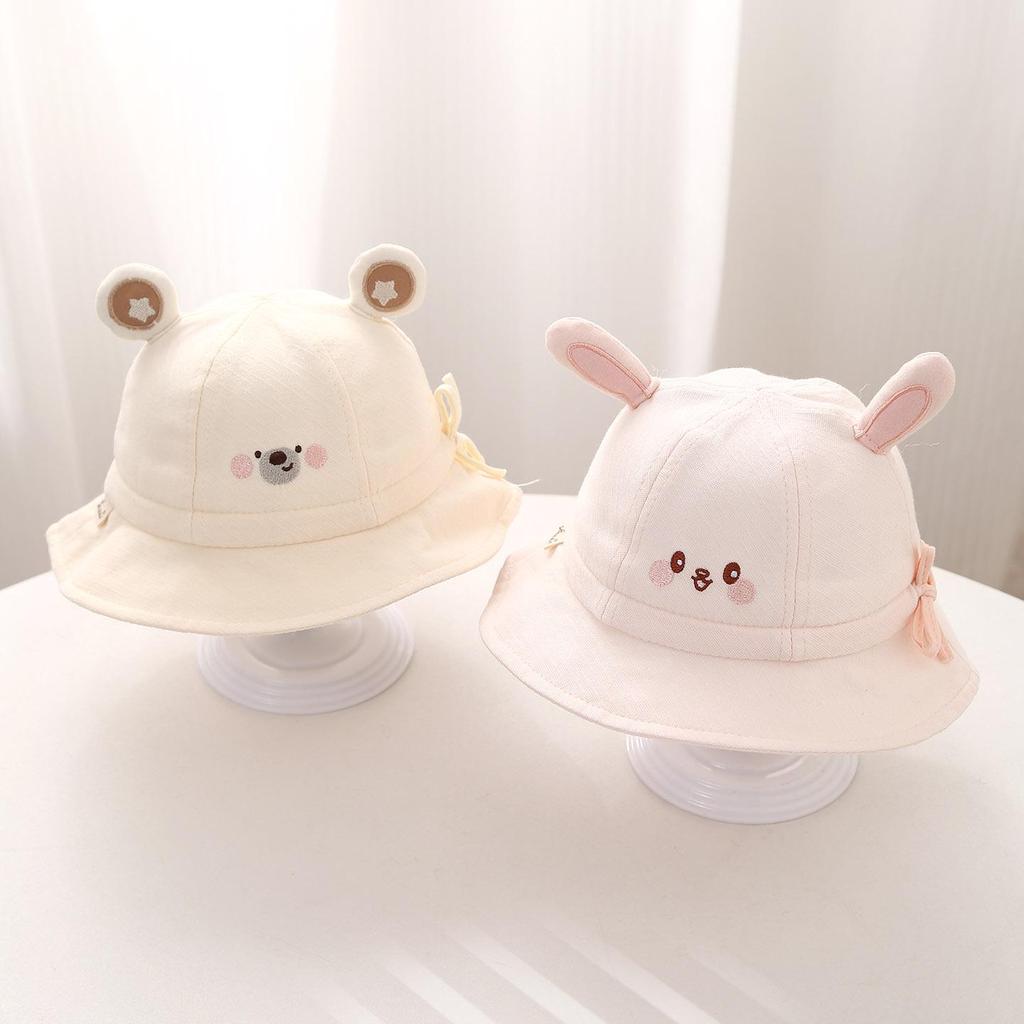 Cute Animal Children's Sun Protection Bucket Hat for Boys and Girls - Adorable Spring Fisherman Hat for Small Children