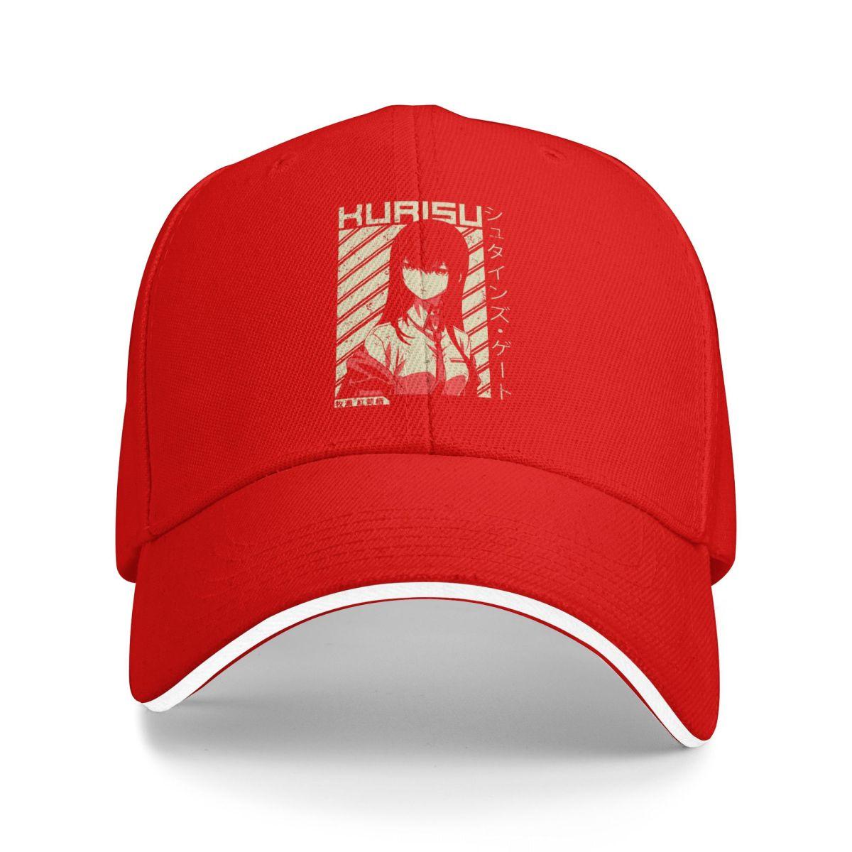 

Baseball Caps Steins Gate Makise Kurisu Anime Customized Female Male Casual Summer Hats One Size