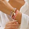 Bohemian Seashell & Rice Bead Bracelet Set for Beach, Vacation, Party 
