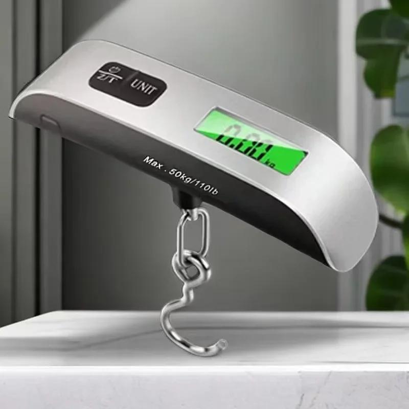 50kg Portable Hanging Scale Electronic Hand Luggage Scale Digital Display Suitcase 110lb Travel Baggage Bag Weighing Tools