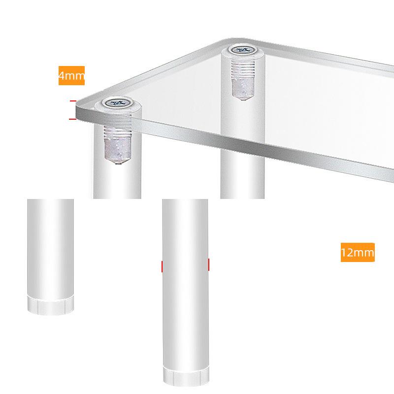 Vertical Acrylic Display Stand Ladder Storage Shelf for Bubble Mart Dolls,Labubu Collectibles,Figures,Perfume,Cosmetics,Cupcake