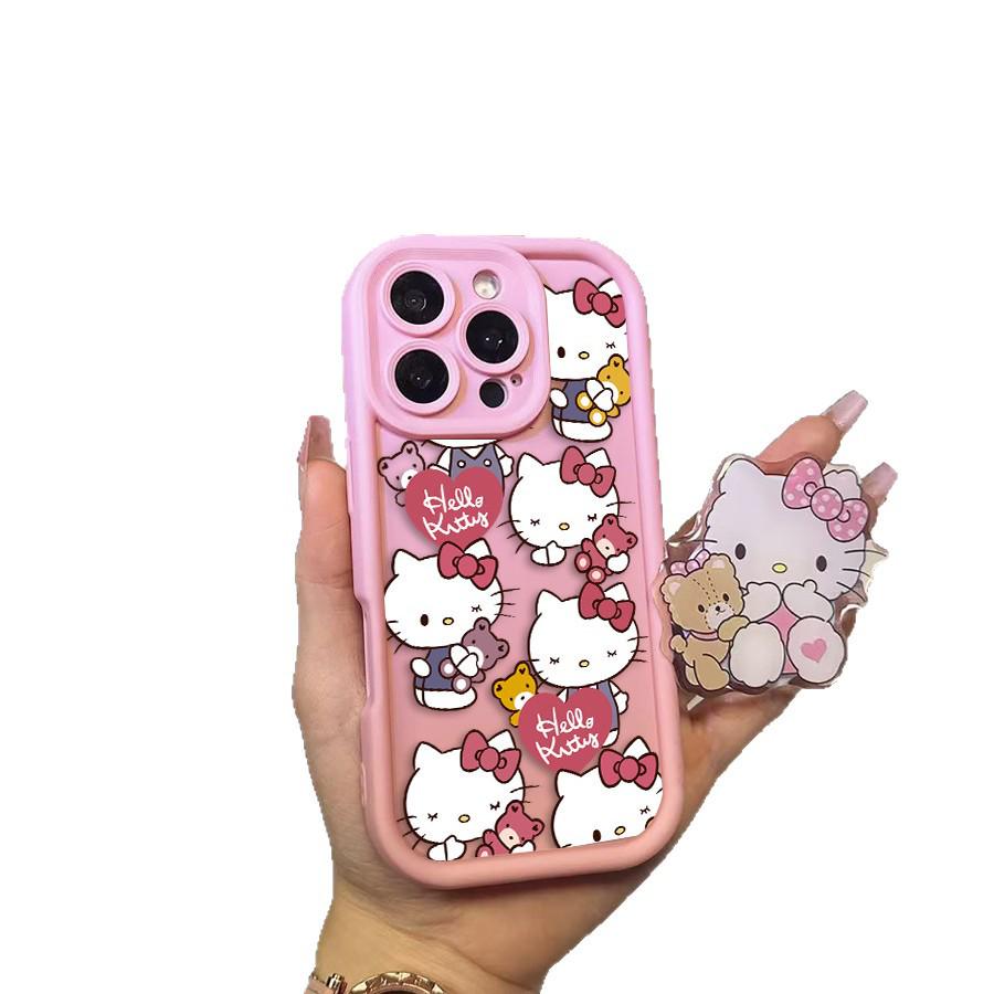 Sanrio TK Stand Airbag KT Apple 15 Pink Phone Case