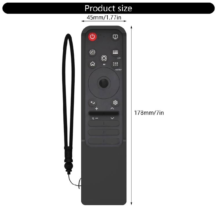 Precise Flexible Silicone Cover For MR25GA Remote Controller AntiScratch Skin Protectors Soft Case