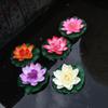 Elegant 10cm Artificial Lotus Flower Water Lily Fake Plant For Swimming Pool Decor