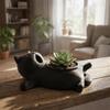 Cat-shaped Storage Box Mini Plant Pot 3D Printed Succulent Pot Funny Cat Flower Pot  Tabletop