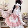 Lady Lazy Japanese Maid Cosplay Costume Cat Cute Japanese Lolita Costume for Perfect for School Photo and Sizes Cat (without Ears) Women, Festivals,