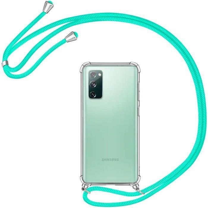 Coque - BOOLING - pour Samsung S20 FE - Protection Renforcée - Anti-Choc - Cordon de Serrage Vert