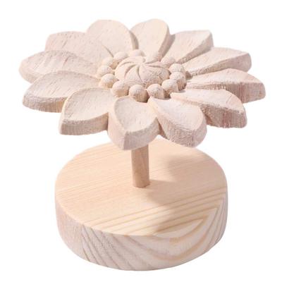 DIY Holz Gänseblümchen Ätherischer Öl Diffusor Kreative Nachfüllbare Ätherische Öl Behälter Flüchtige Einfache