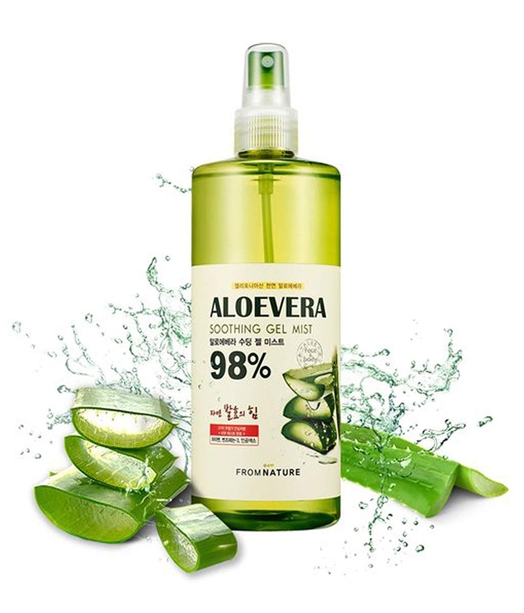 

FROMNATURE Aloe Vera 98% Увлажняющий успокаивающий гель-спрей (120 мл или 400 мл) 400ml