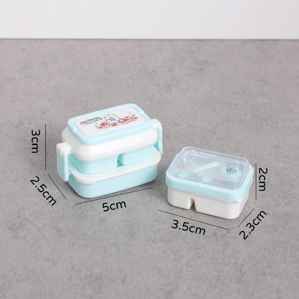 Kitchen Props Simulated Dinner Box Miniature Bento Box Model  Children s Toys синий