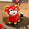 Chinese Zodiac Sheep Plush Toy Year of the Goat Mascot Soft Stuffed Animal Doll Lunar New Year Gift