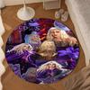 Halloween Witches Round Rug for Livingroom,Bedroom, Palyroom, Chair Rug, Area Rug, Circle Carpet, Large Size Fan Christmas Gift