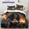 Wonder Woman Bettwäsche-Set, 1 Bettbezug & 2 Kissenbezüge, Elegante Heimdekoration, Perfektes Geschenk für DC-Fans
