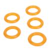 20pcs Bobbin Winder Rubber Tire Ring Flexible Elastic Portable Bobbin Winder Ring for Replacement Yellow