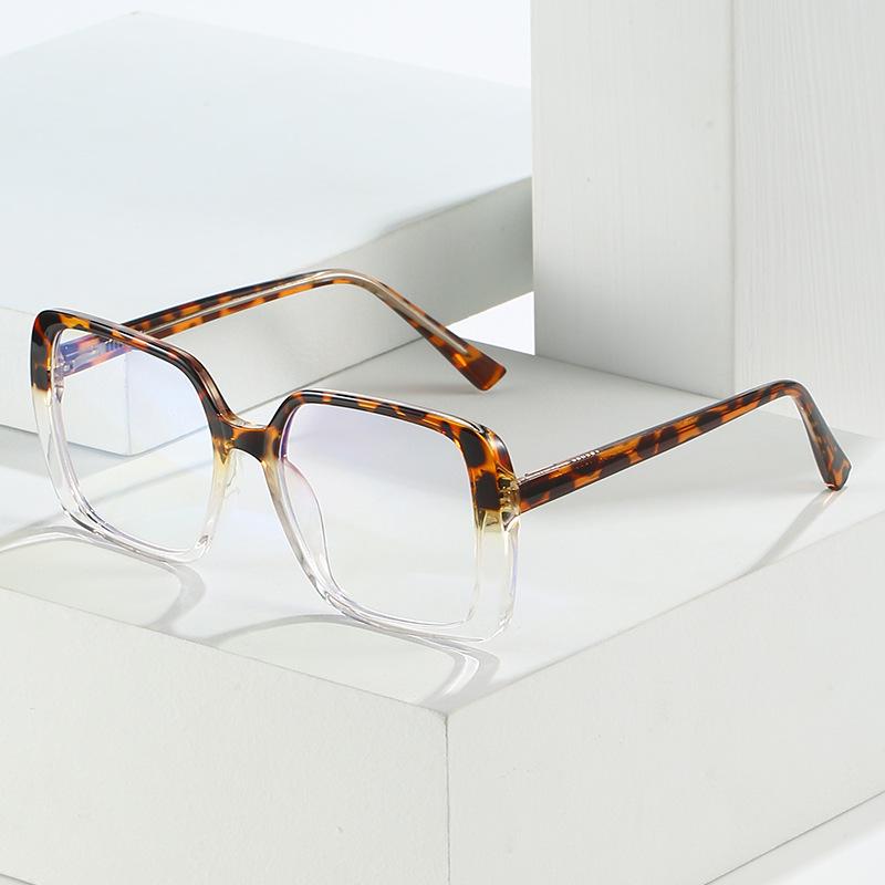 Women's Trendy Large Frame Anti-Blue Light Glasses - Cross-Border Myopia Douyin Style