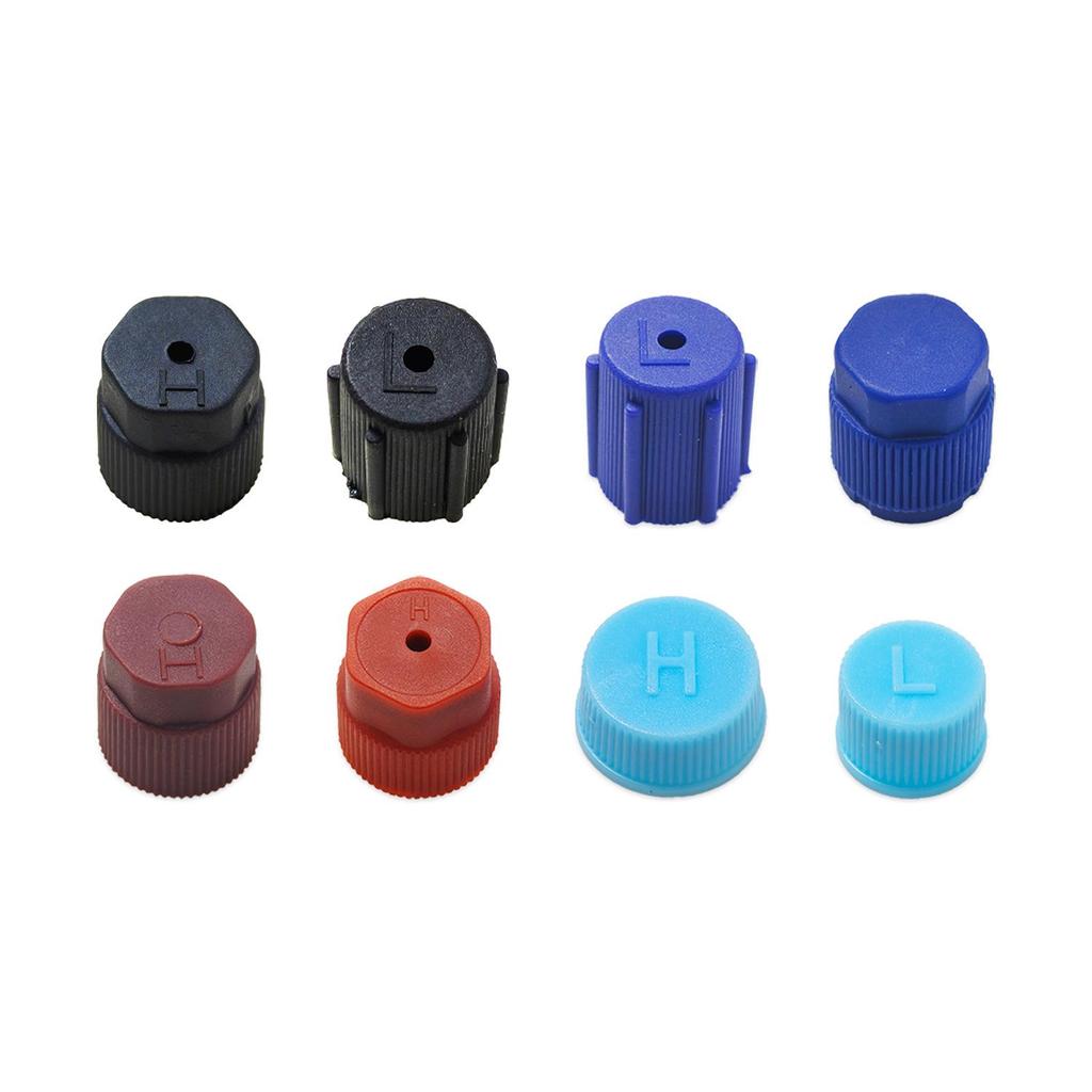 20-Piece Car A/C Valve Stem Core Kit: Pure Copper High & Low Pressure Caps for Refrigerant.