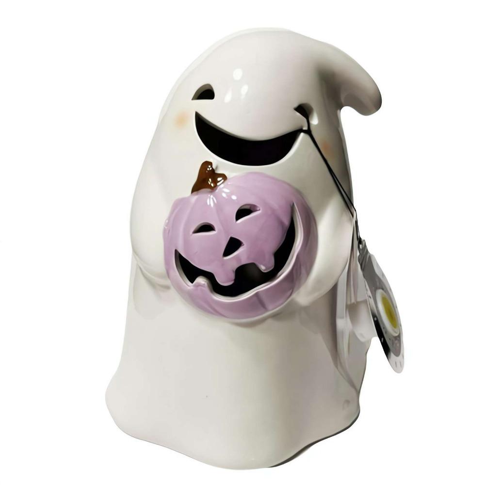 Cute Pumpkin Halloween Ghost Statue Bow Resin Spooky Figurine Cat Crafts Tabletop Decorations Halloween Decorations