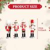 4 Pieces Christmas Nutcracker Hanging Ornaments Gift Arts Crafts Creative Wooden