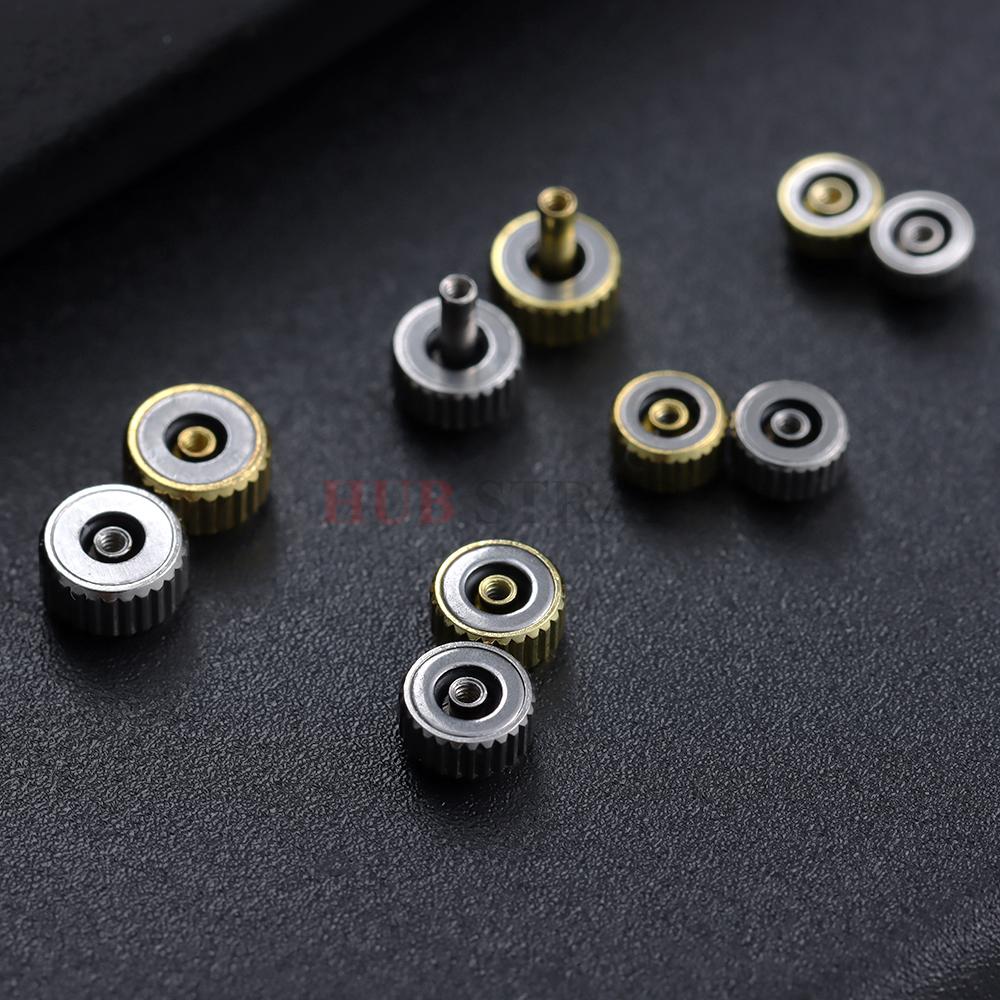 170 szt./pudełko Części Koronki Zegarka Zestawy Narzędzi do Naprawy z Pudełkiem Zamienne Etui Trzpień Koronki Różne Kopułowe Płaskie Główki Akcesoria Zegarkowe