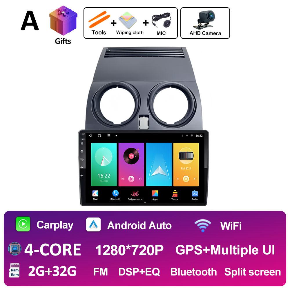 For Nissan Qashqai J10 2006 2007 2008 2009 - 2013 DSP Stereo GPS Navigation Car Video Radio Multimedia Player Bluetooth No 2 Din
