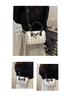 Korean Sweet Bow Boston Tote & Crossbody Bag - Fashionable Single Shoulder Handbag for Girls