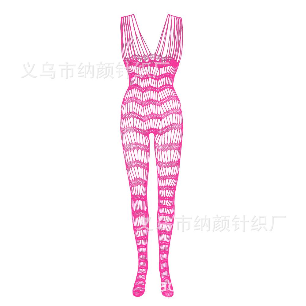 Female Sexy One-piece Netwear, Suspenders, Mesh, Full Body Stockings, Mesh Socks, Erotic Underwear