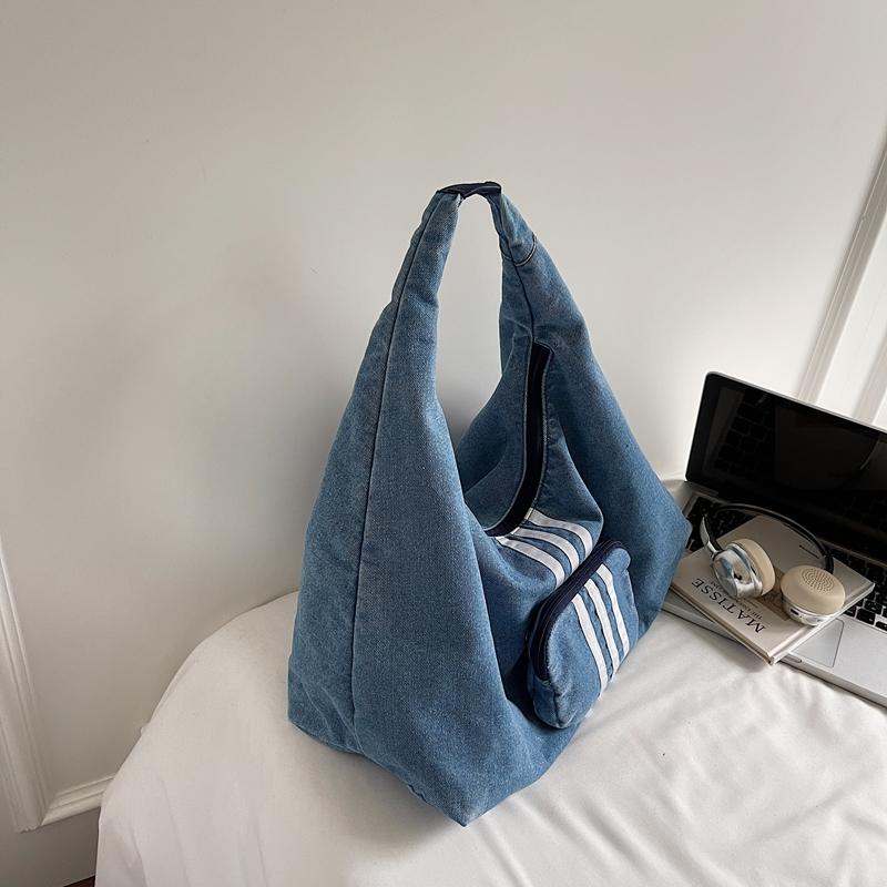 Women's Denim Crossbody Bag Large Capacity Tote Bag
