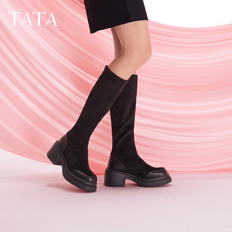 TATA Women s Winter Fashion Long Boots 39