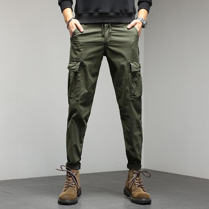 JAYSCE 2024 Yeni erkek Sokak Hip-Hop Tarzı Pantolon Moda Kalın Tulum Açık Eğlence Ince Pantolon