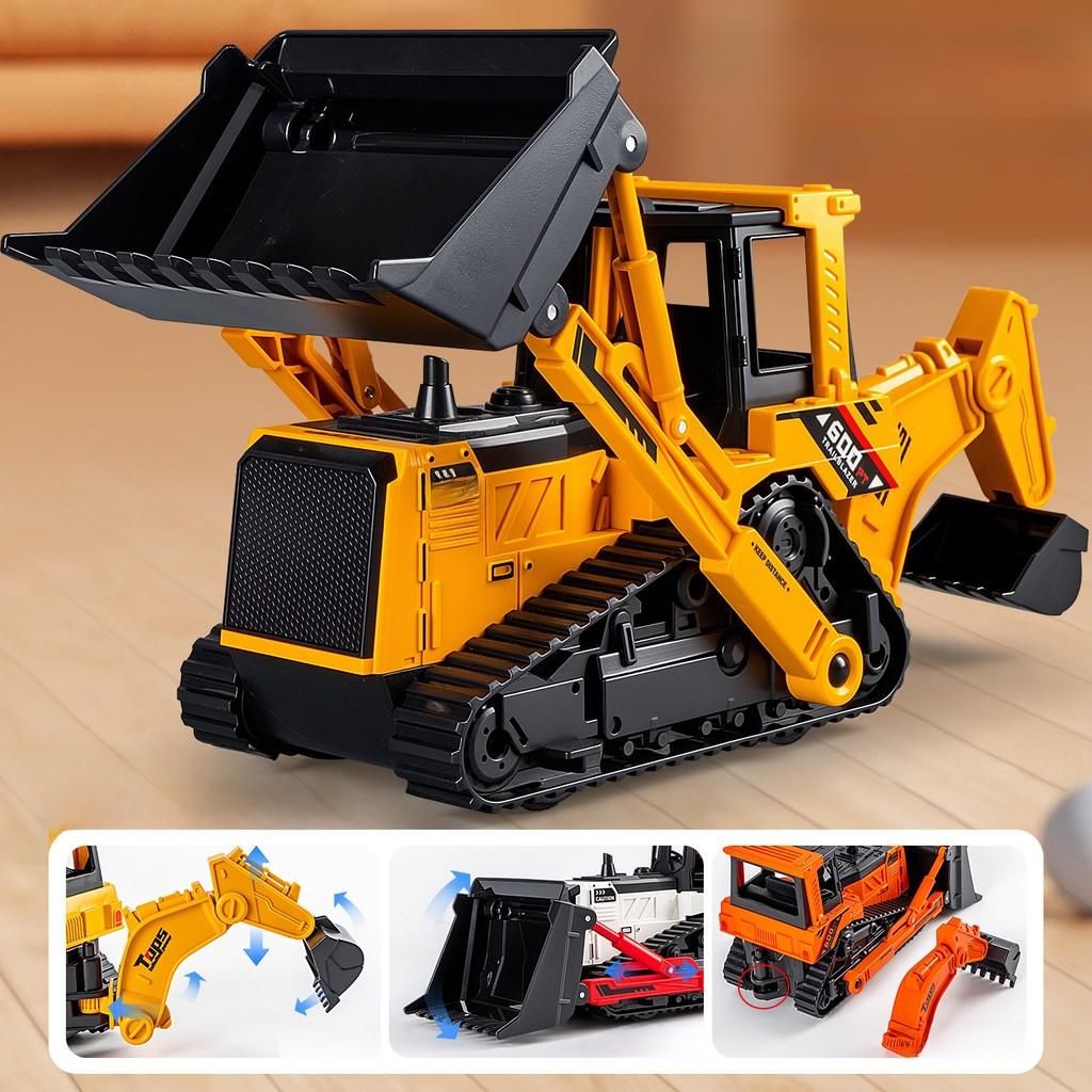 Construction Vehicle Inertia Car With Push And Pull Function For Kids Developmental Play