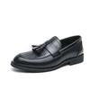 Fashion Elegant Tassel Design Men's Loafers Massage Sole Comfortable Men's Leather Casual Shoes Retro Brown Outdoor Commuting Work Shoes
