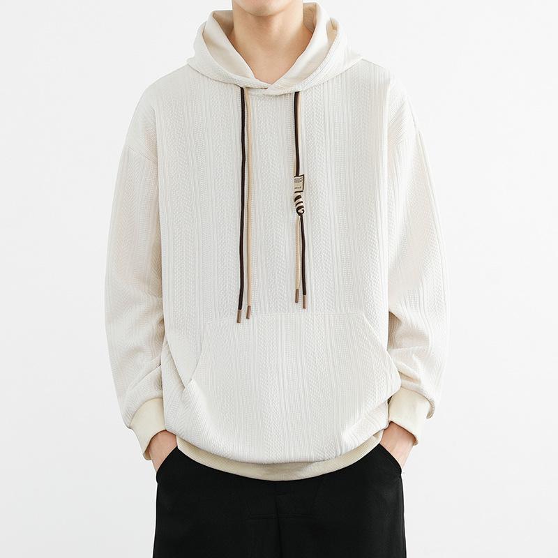 Hooded Sweater Men'S Trendy Brand Spring And Autumn Pullover Long Sleeves On Clothes Outside Loose Casual Sweater Men'S
