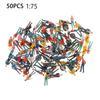 New 50Pcs Miniature Figures Model 1:75 Scale Figures Resin Diorama Railway Train Painted Figures Model DIY Craft Toys For Kids
