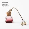 Car Hanging Perfume Glass Bottle - Air Freshener Ornament & Refillable Fragrance Pendant