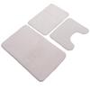 3 Pieces Toilet Mat Set Non Slip Water Absorbent Washable Bathroom U Shaped Toilet Rug Set for Home Toilet Training