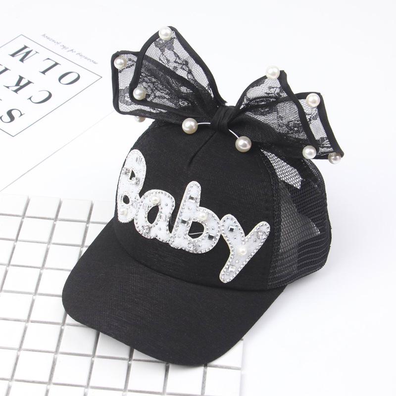 Dětská baseballová čepice s králičími ušima a flitry - Stylová sluneční clona pro chlapce a dívky