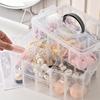3 Tiers Transparent Plastic Makeup Organizer Jewelry Storage Box Removable Storage Case Toys Organizer Finishing Box