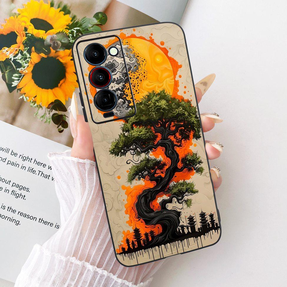 Handyhülle Für Tecno Camon 18P Hülle CH7 Süße Katze Mode Lustig Bemalt Fundas Für Tecno Camon 18P Gehäuse
