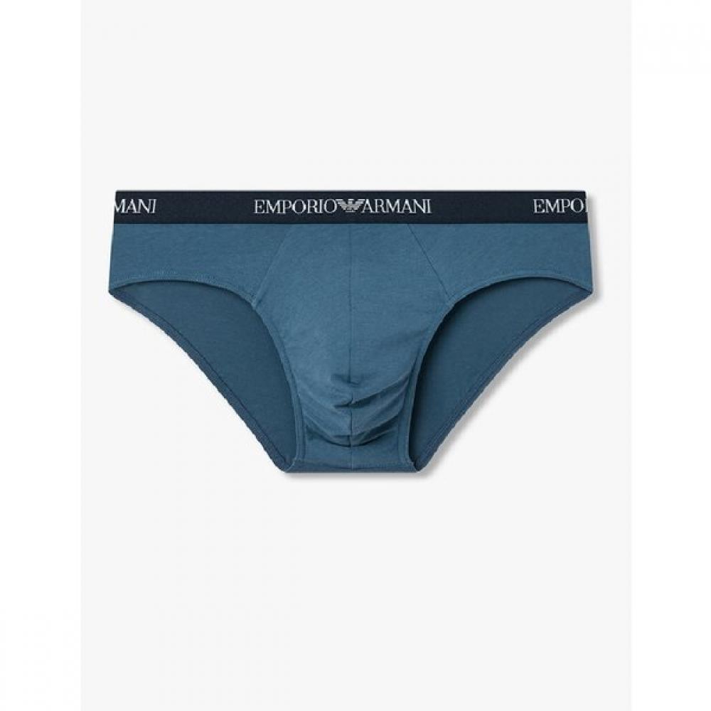 Emporio Armani Men S Color Block Logo Banded Brief  08m6111304 S