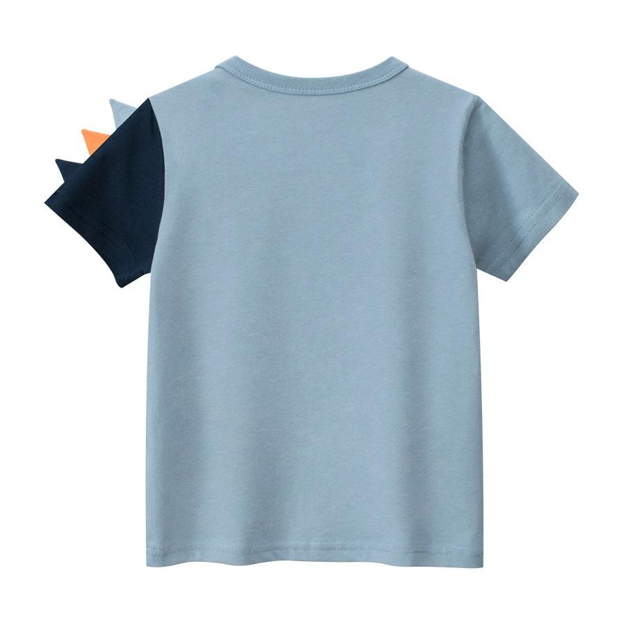 Children's Clothing Summer New, Baby Clothes Dinosaur Boy Cartoon Short-sleeved T-shirt