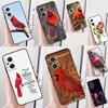 Cardinal Red Bird Phone Case For OPPO Reno 13 12 F 11 11F 8T 7 8 10 Pro OPPO Find X6 X8 Pro X3 X5 Lite Cover