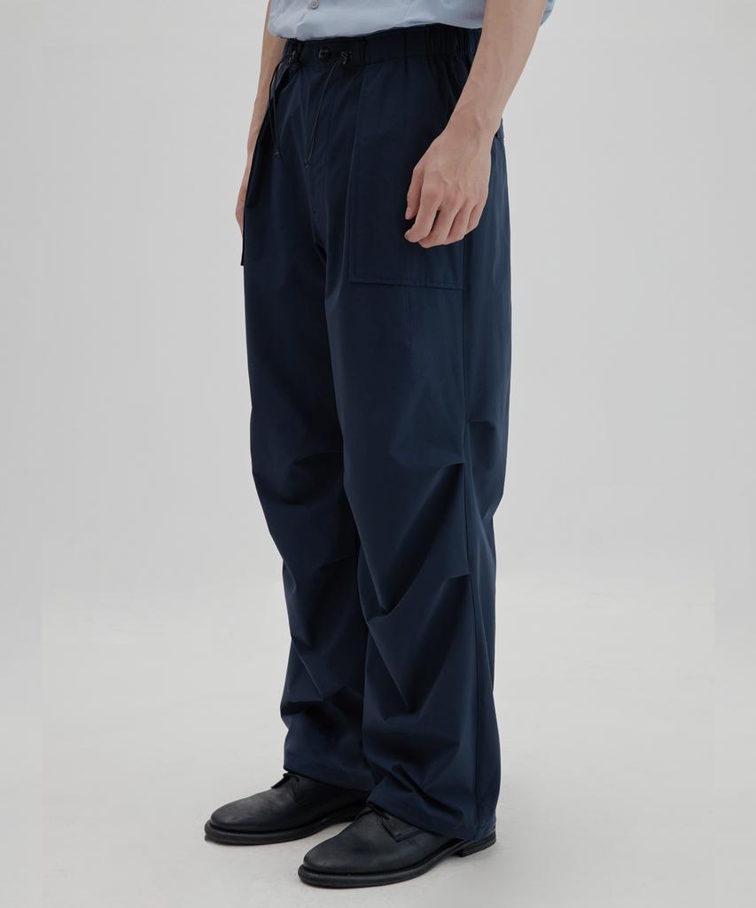 NONBLANK Elastic Waist Fatigue Pants_Dark Navy