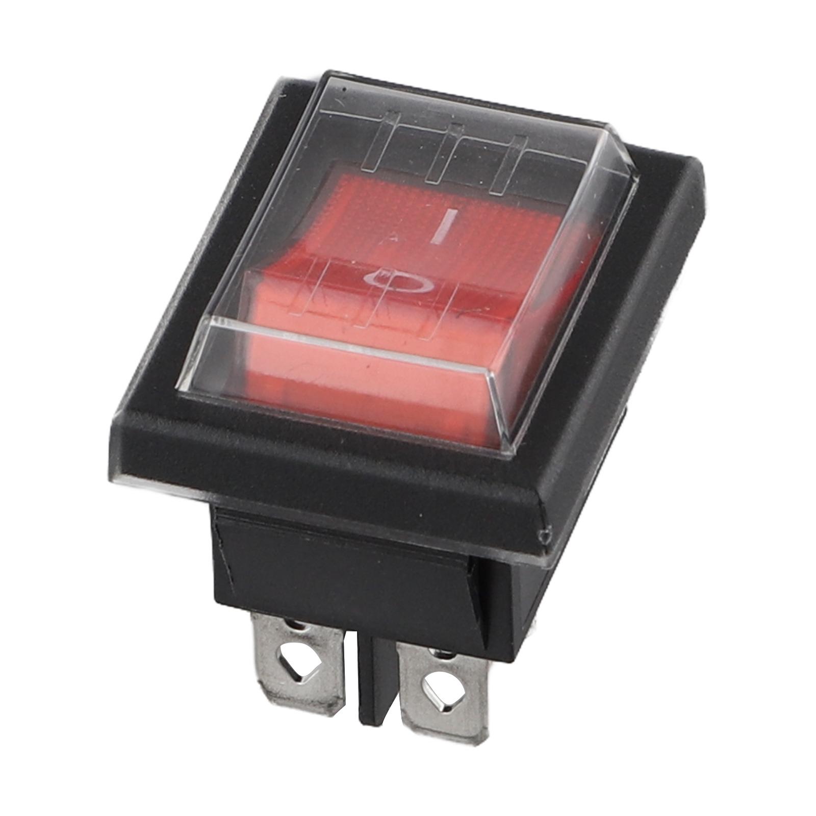

16A 250V Rocker Switch 4 Pins With Waterproof Cover