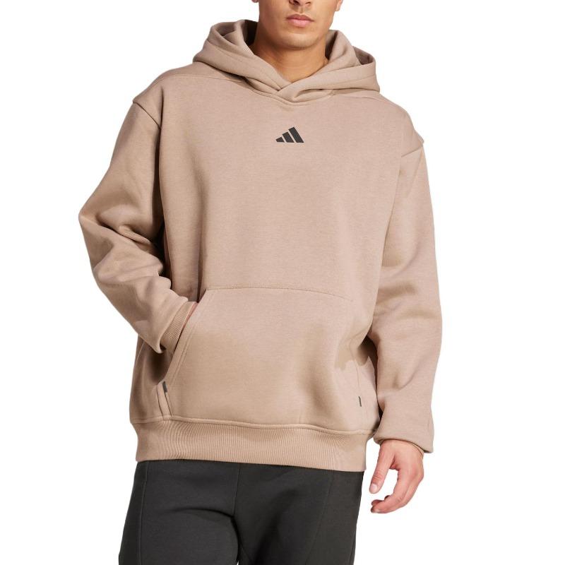 adidas Power Oversized Comfortable Loose Hoodie Men Hoodies Khaki JZ6250